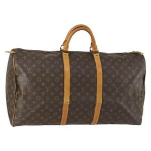 LOUIS VUITTON Monogram Keepall 60 Boston Bag M41422 LV Auth 159339